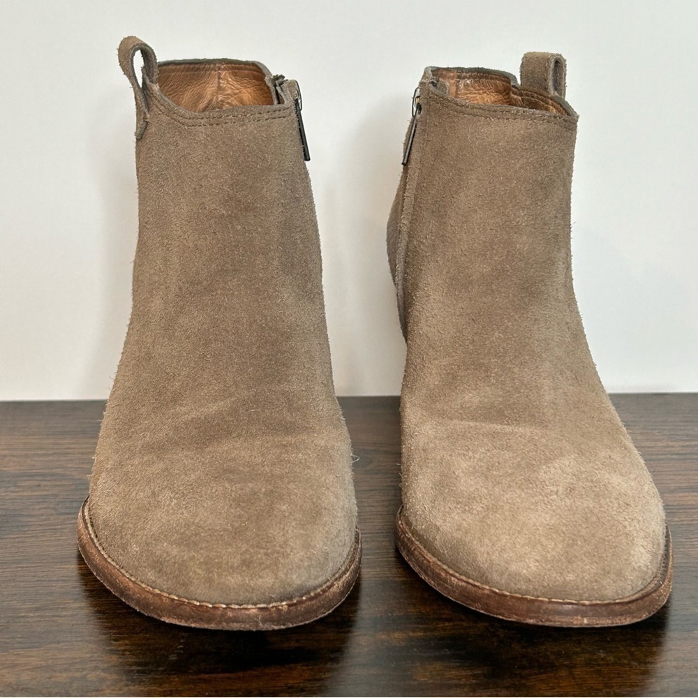 Madewell The Billie Suede Anke Boot Tan Size 9 - Picture 2 of 9